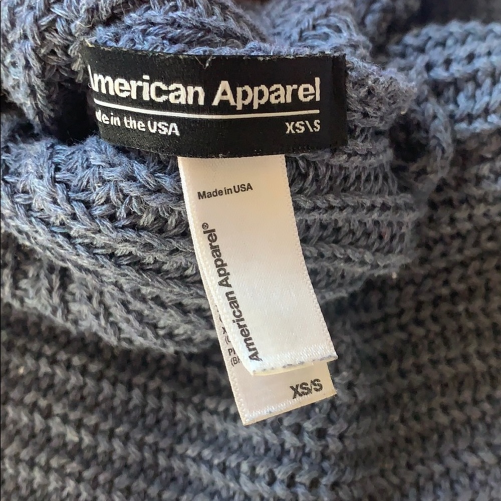 American Apparel knit crop tank in blue - Picture 3 of 4